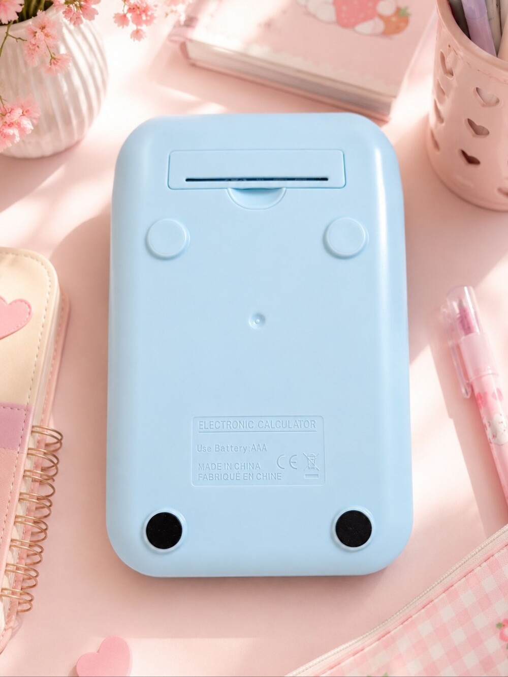Pastel Macaron Mechanical Calculator Cute Aesthetic Desktop Office College New - Picture 7 of 8